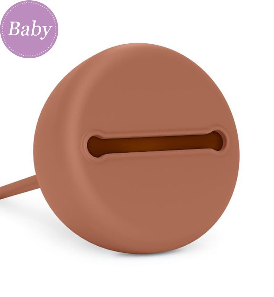 Schnullerbox Silikon Terracotta