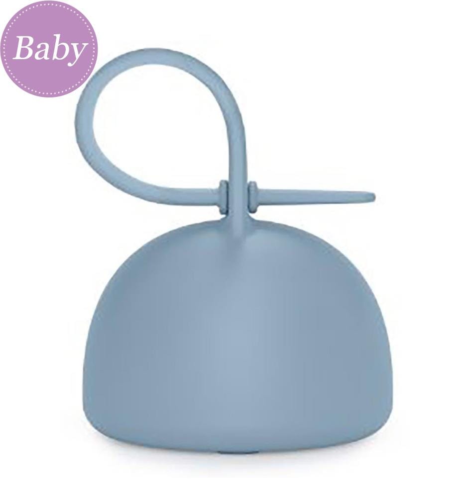 Silicone pacifier holder blue