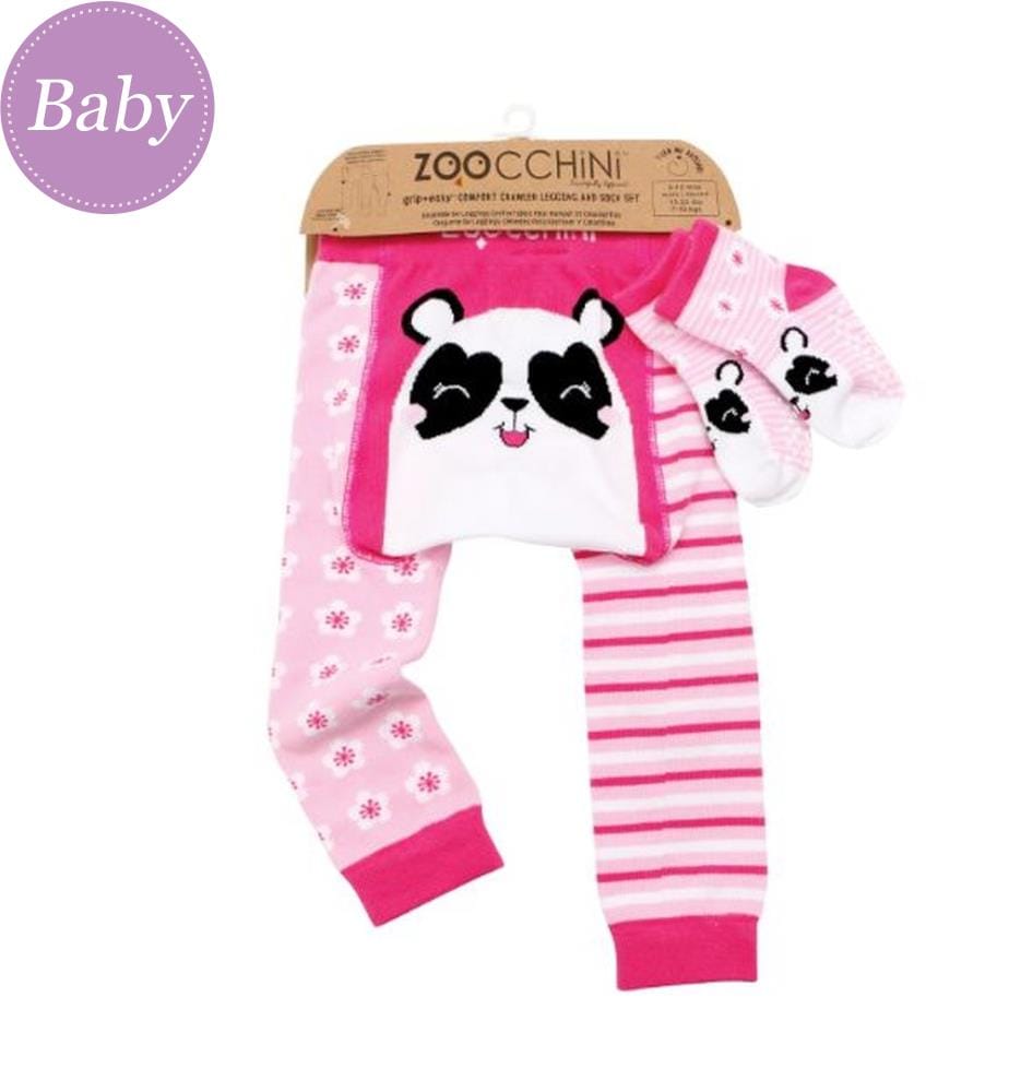 Legging & Socquettes Bébé Panda 12-18M