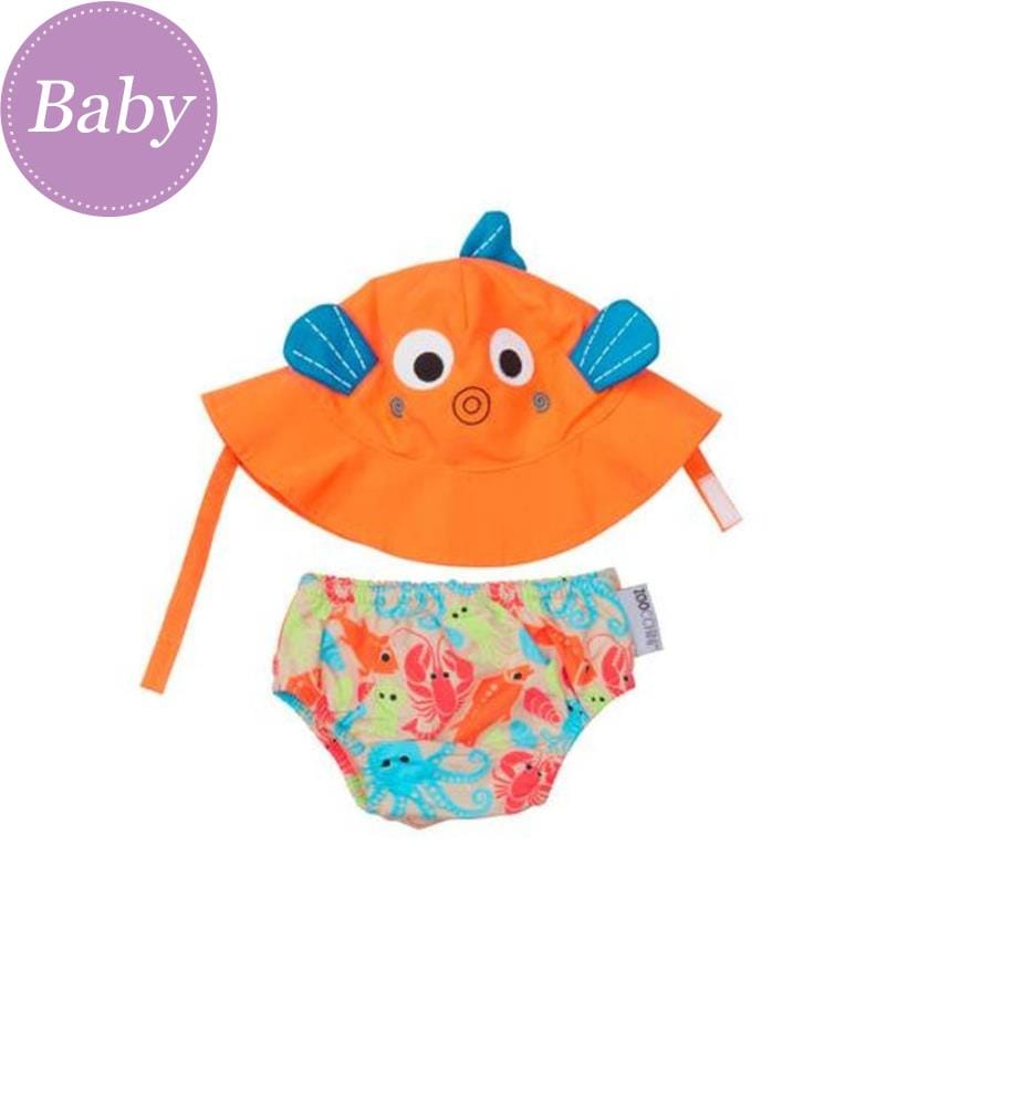 Maillot de bain & Casquette Poisson (6-12m)