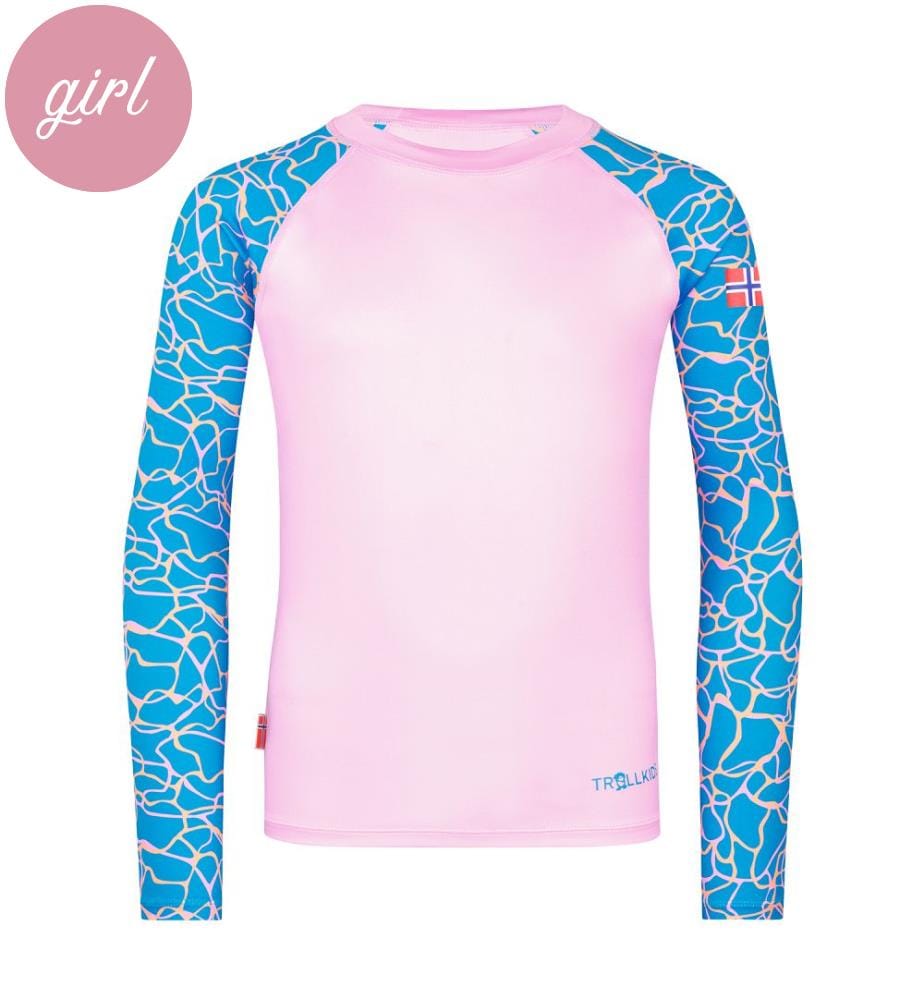 Camicia Haukland - blu dinamico e rosa confetto