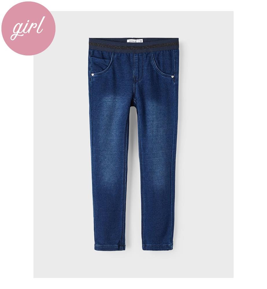 Jean - Dark Blue Denim Dark Sapphire Lurex
