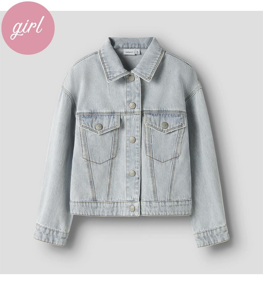 Veste en jean - Light Blue Bleached Denim