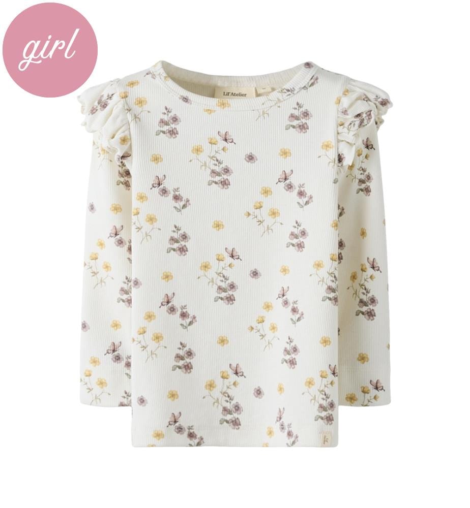 Top - Blanc coco Mélange fleuri