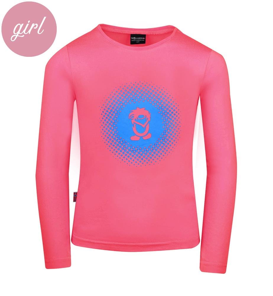 Girls Pointillism Longsleeve - corallo-blu