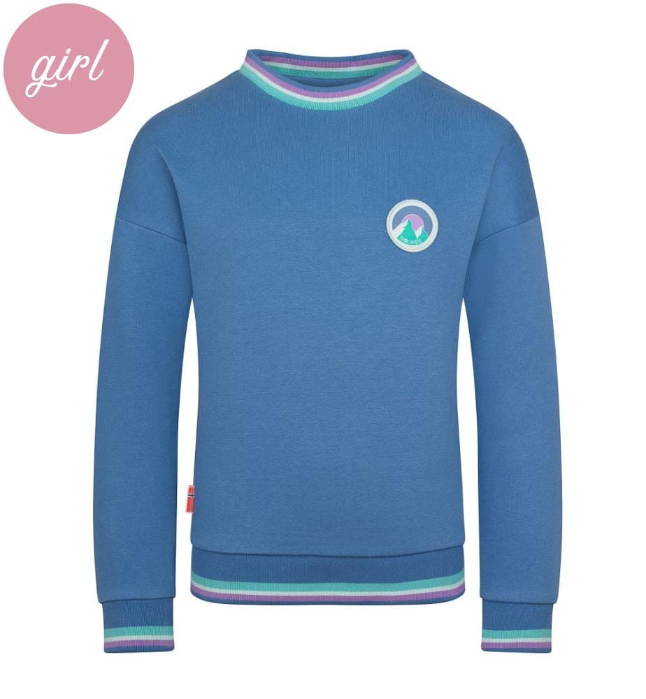 Sweat Senja GOTS - bleuet
