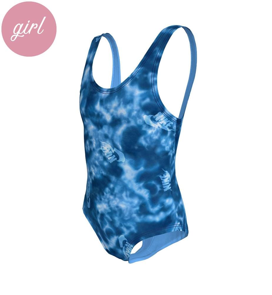 Wasser Tie Dye U-Back One-Piece - Royal