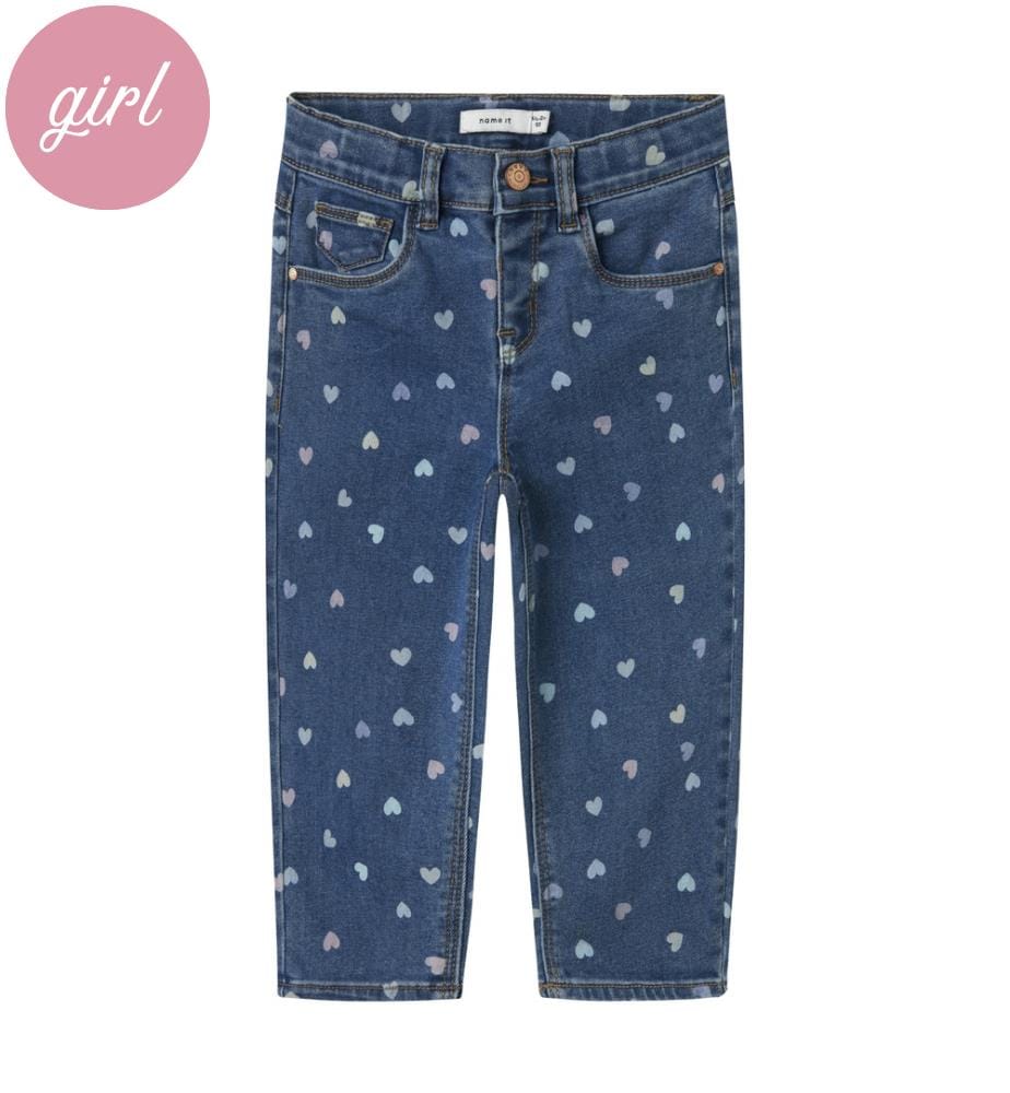Jeans - Denim Blue Hearts