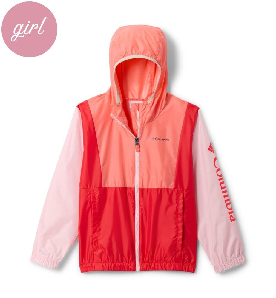 Lily Basin™ II Kapuzen-Windjacke - Rosa und Rot