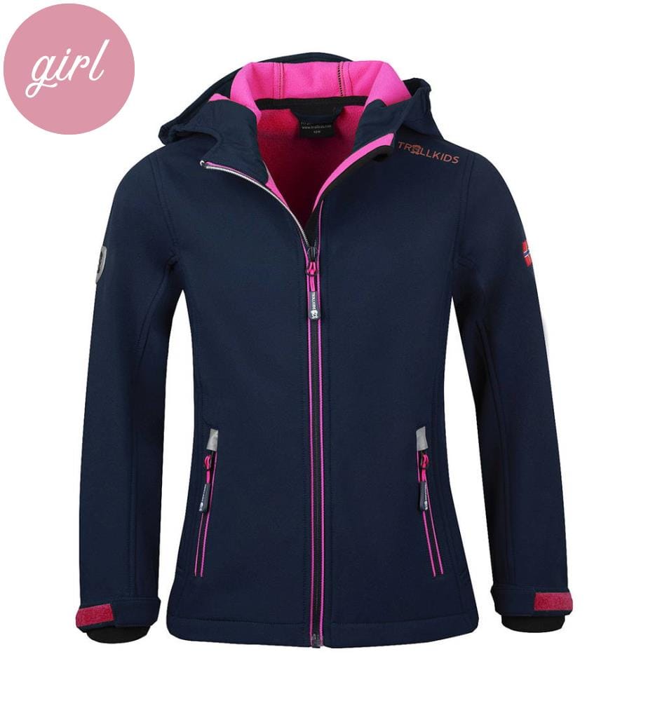 Gilet Trollfjord - Marinblau und Rosa