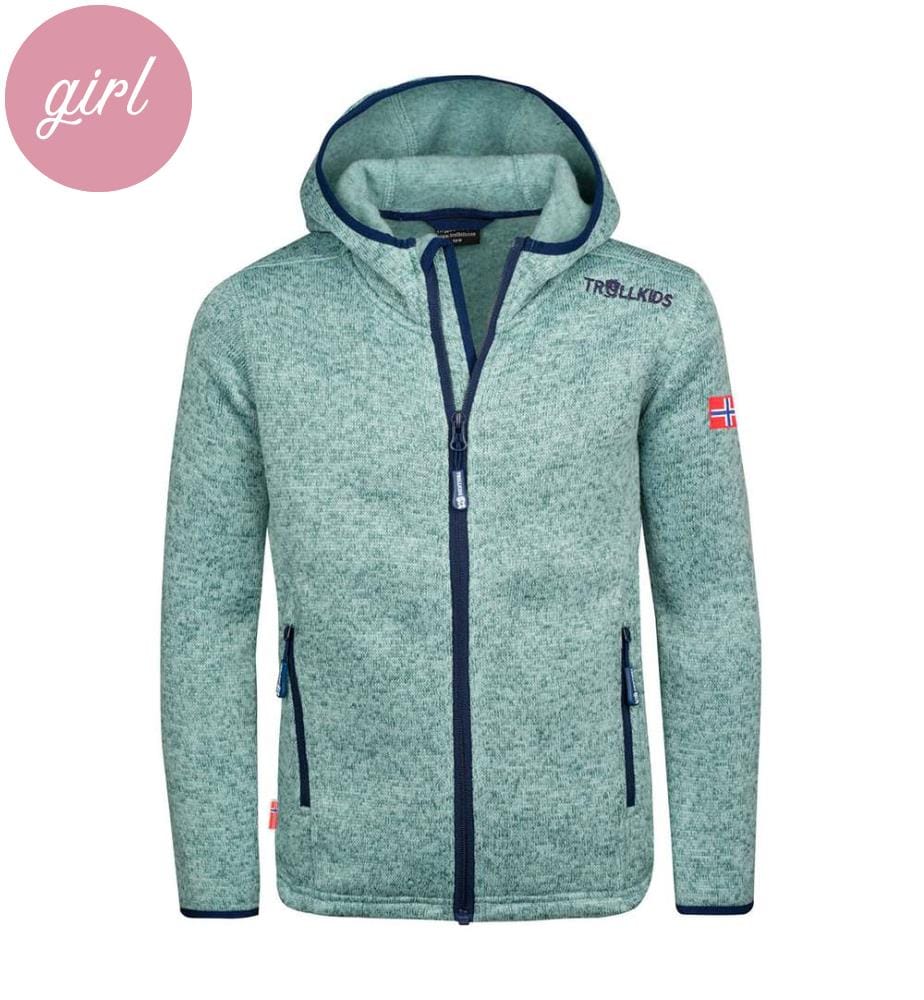 Fleece-Jacke Jondalen XT - Seegrün und Marinblau