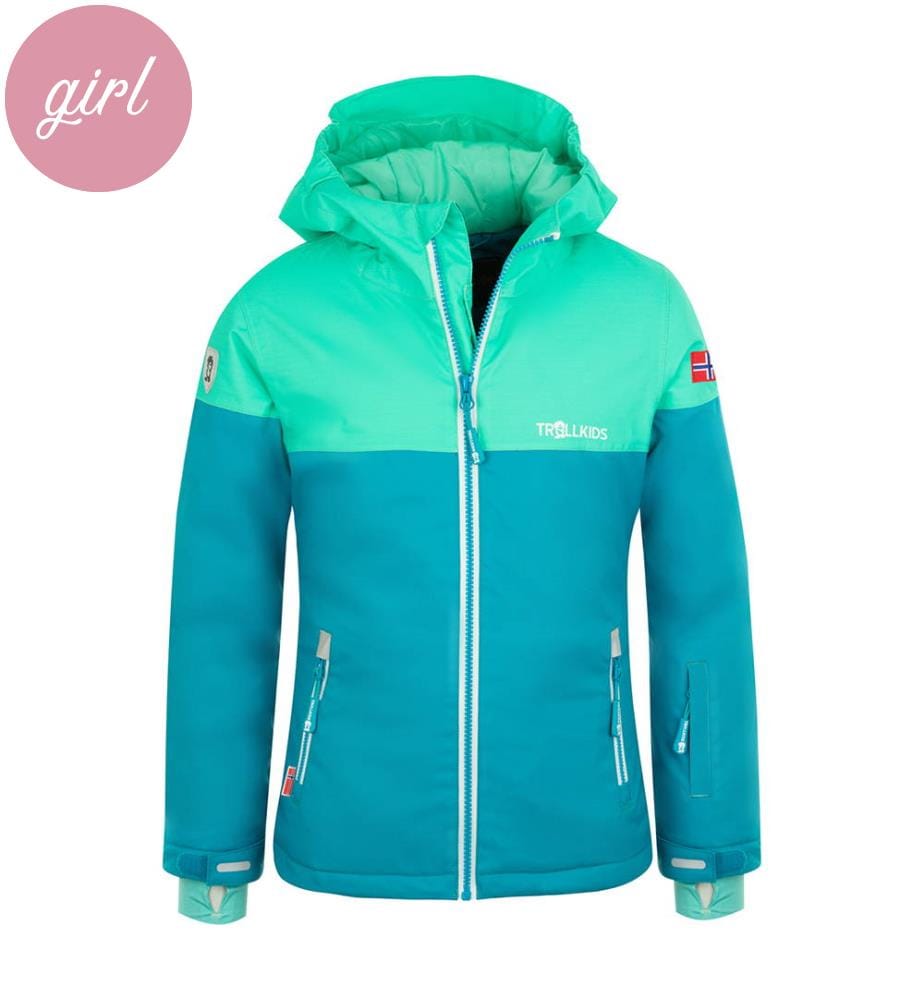 Parka Hallingdal - Hellgrün und Blau