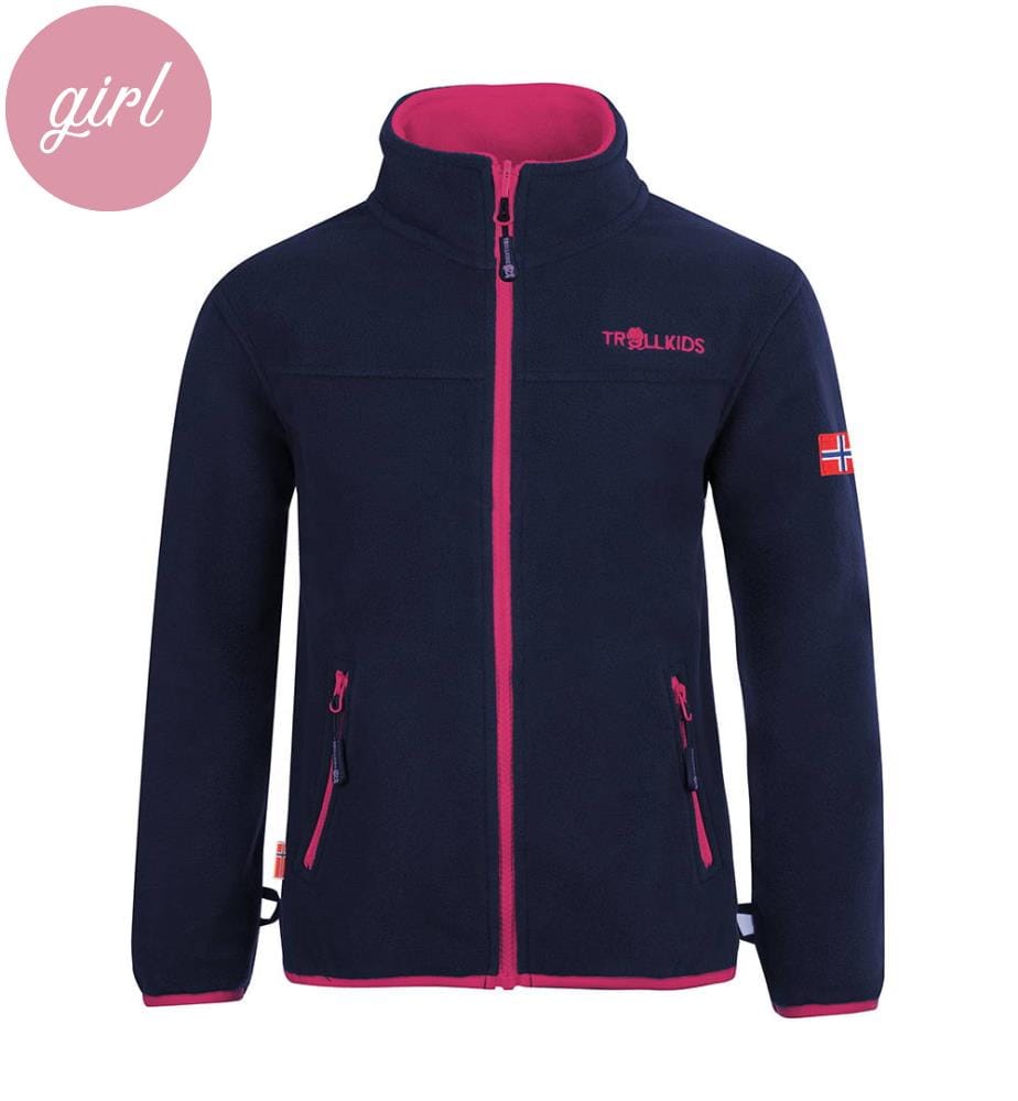 Fleece-Gilet Oppdal XT - Marinblau und Rosa