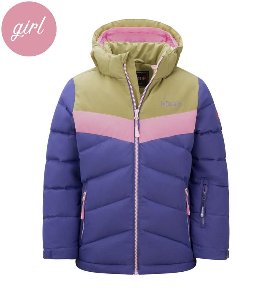 Veste Gryllefjord - Violet foncé/Vert lézard/Aurore rose