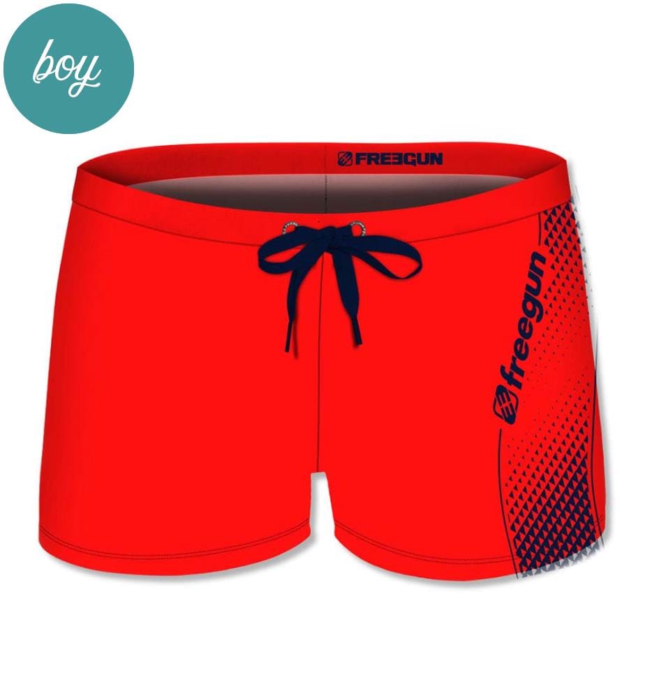 Swim Shorts - Red and Black