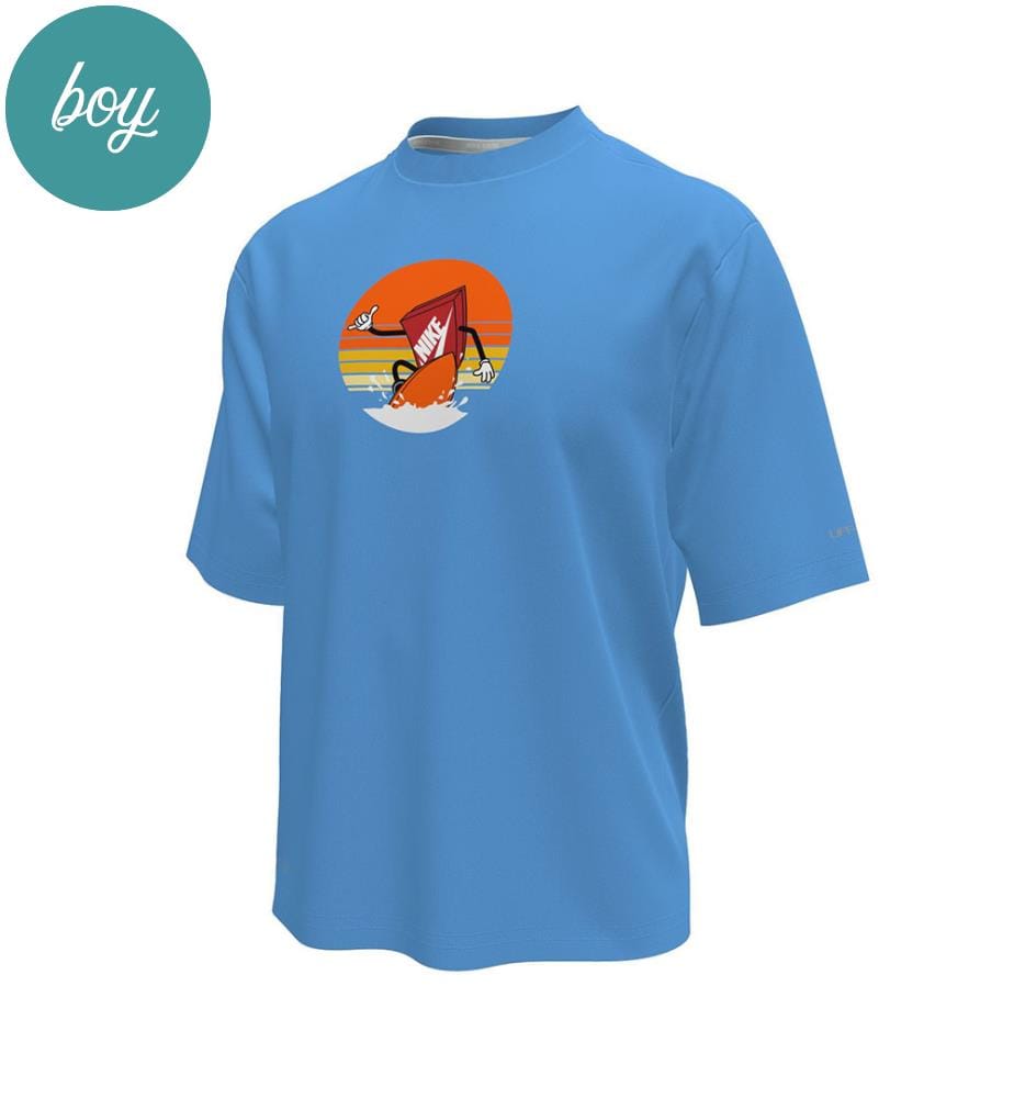 Sunset Surf Big Kurzarm-Hydroguard - Blau