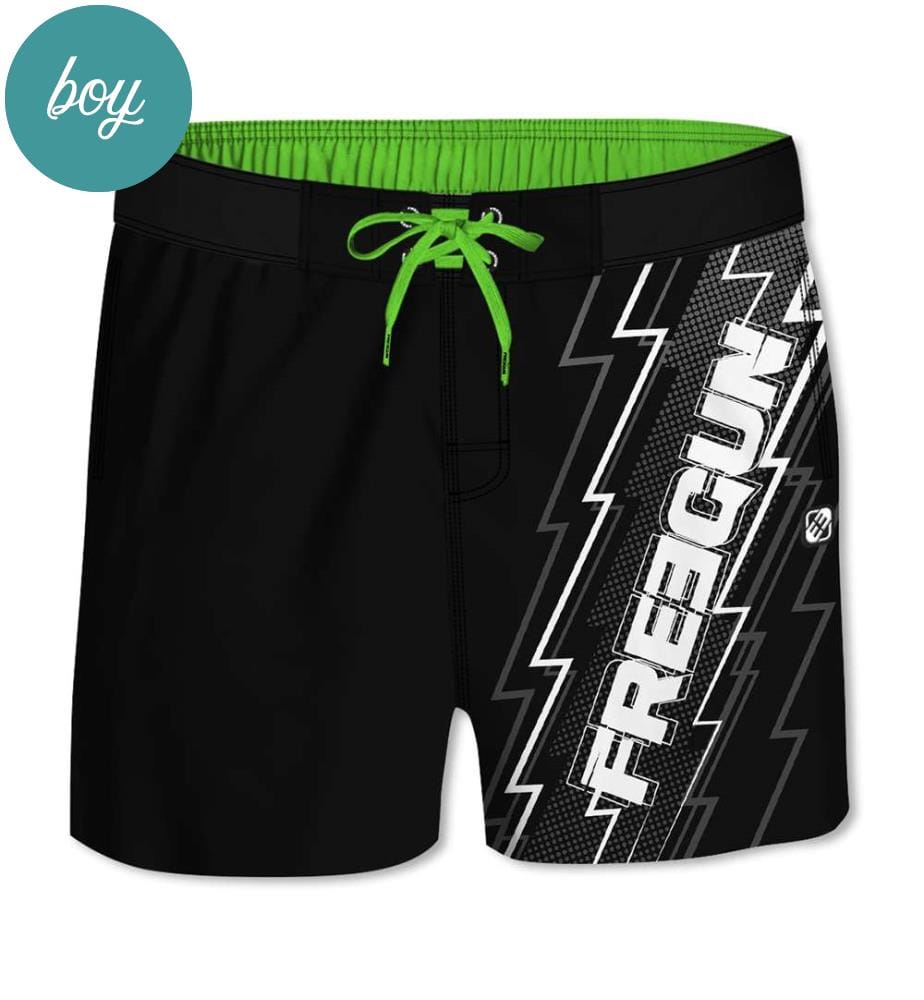 Short de bain - Noir et Vert