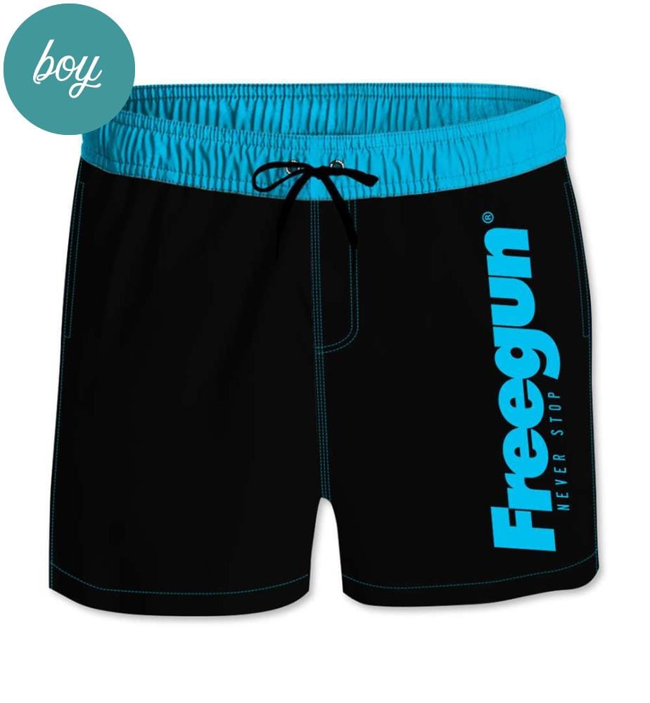 Short de bain - Noir et Bleu