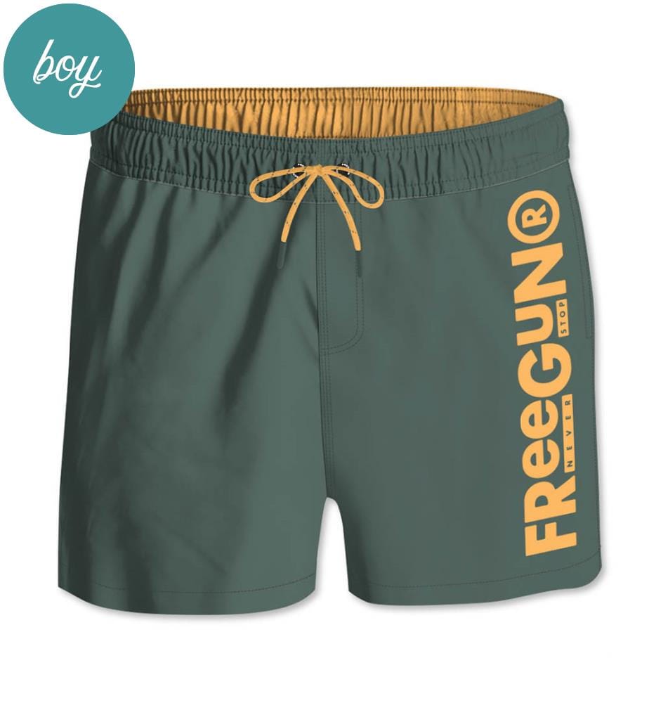 Kurze Badeshorts - Khaki