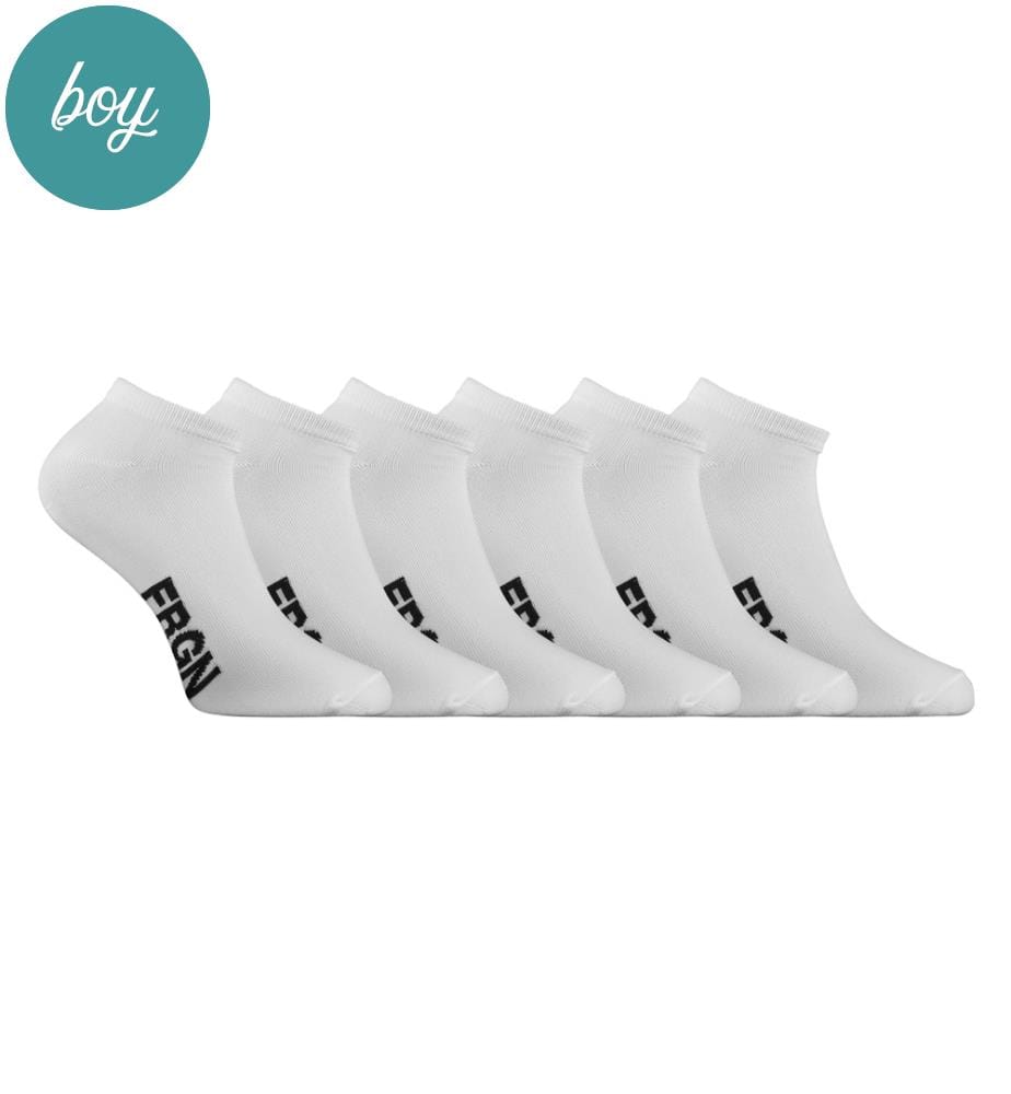 Lot de 6 Paires de Chaussettes Tiges Courtes - Blanc et Noir