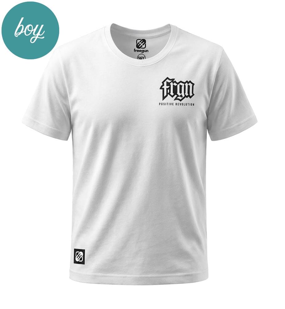 Bony-T-Shirt – Weiss und Schwarz
