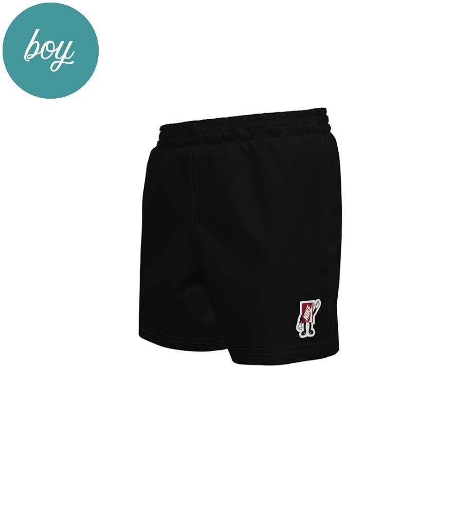 Badehose Breaker Boxy Patch Big 4" Volley Shorts - Schwarz