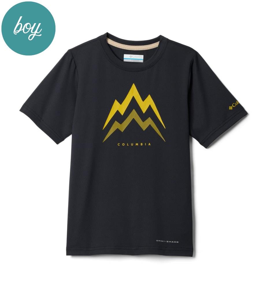 Tech Trail™ Utility-T-Shirt mit Grafikdruck - Schwarz