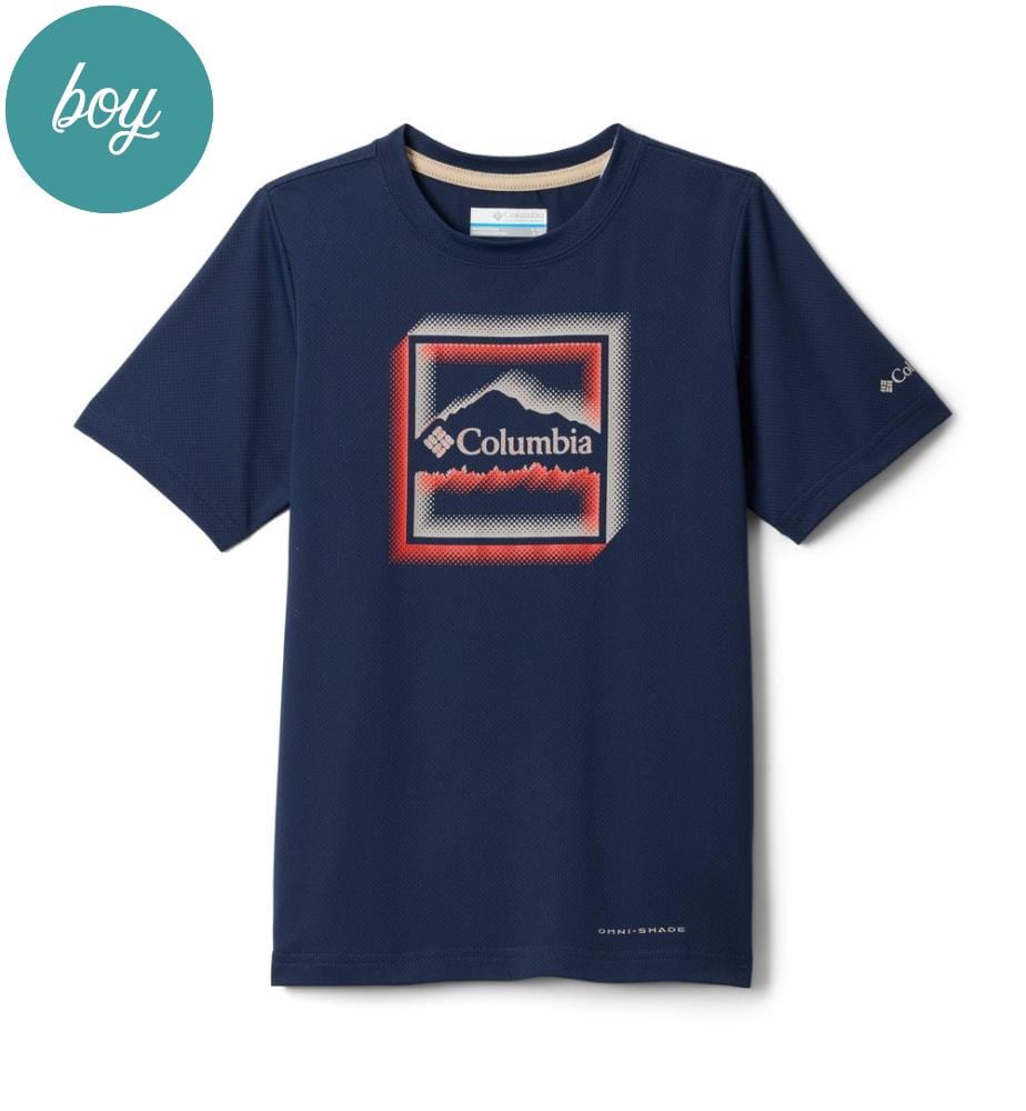 Tech Trail™ Utility-T-Shirt mit Grafikdruck - Marineblau