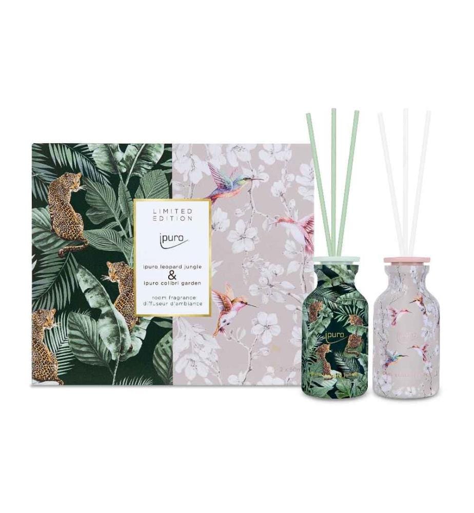 IPURO - Bâtonnets parfumés Set Léopard & Colibri 2 x 50 ml
