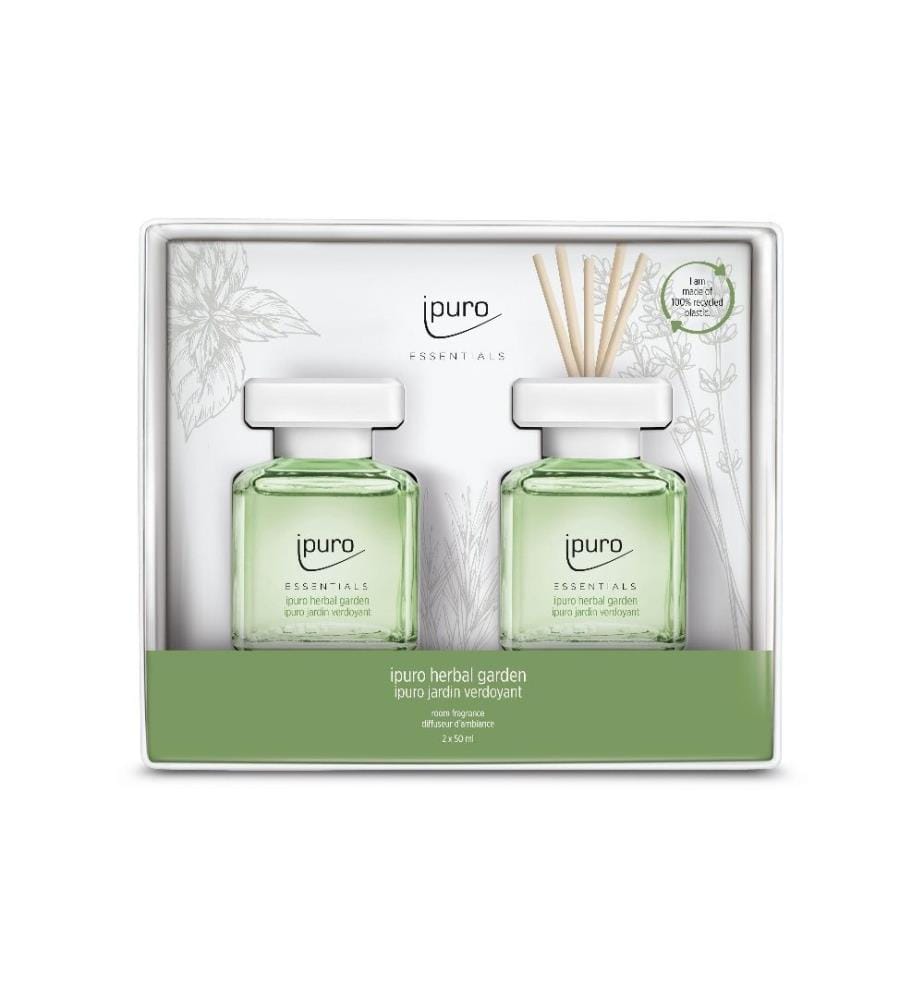 IPURO - Bâtonnets parfumés Herbal Garden Set cadeau 2 x 50 ml