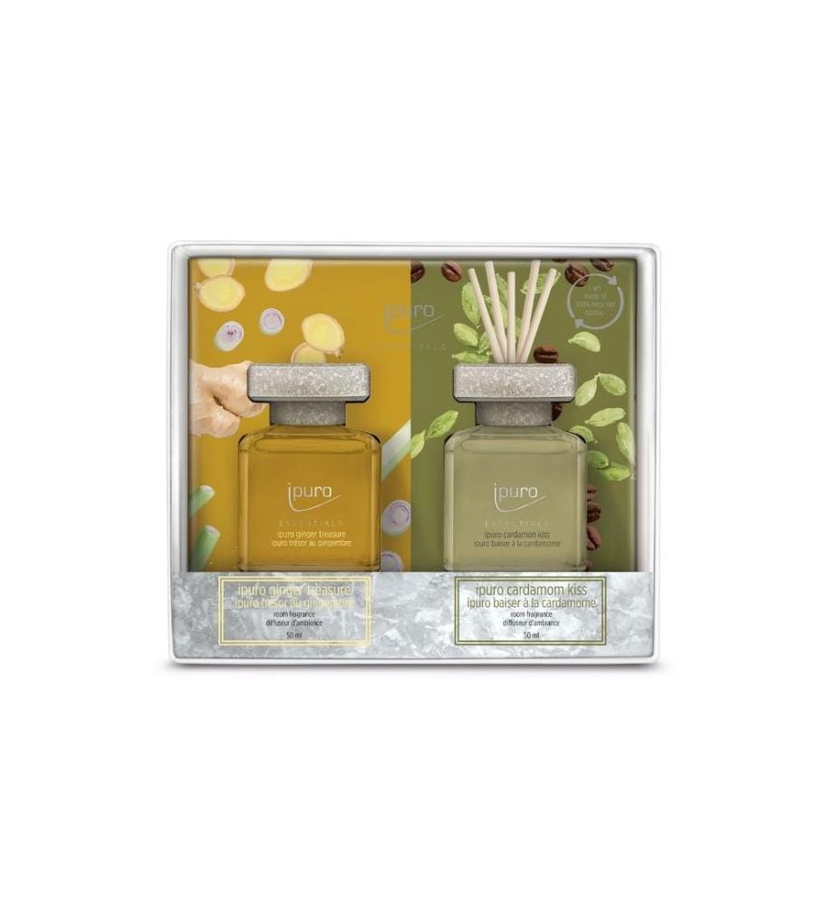 IPURO - Bâtonnets parfumés Cardamom Kiss & Ginger Treasure 2 x 50 ml