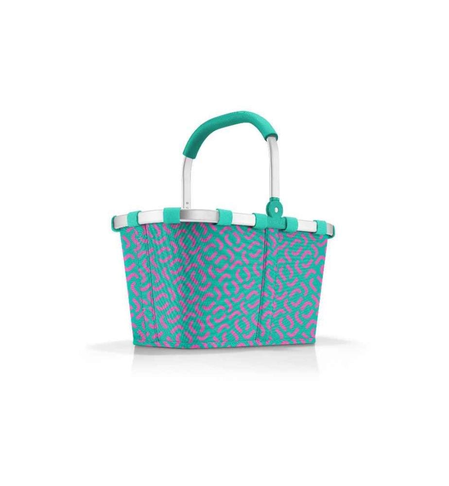 REISENTHEL - Panier Carrybag Signature Vert/Rose