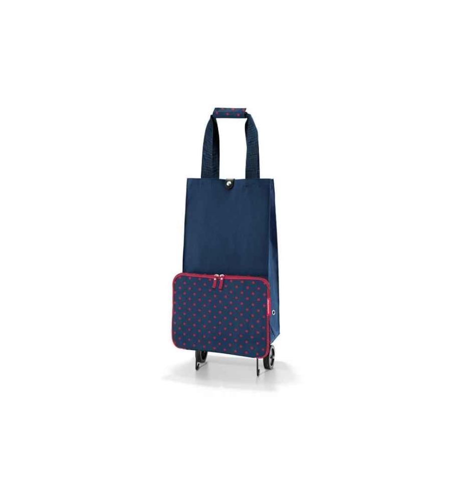REISENTHEL - Chariot de course Foldabletrolley Mixed Dots Red Bleu
