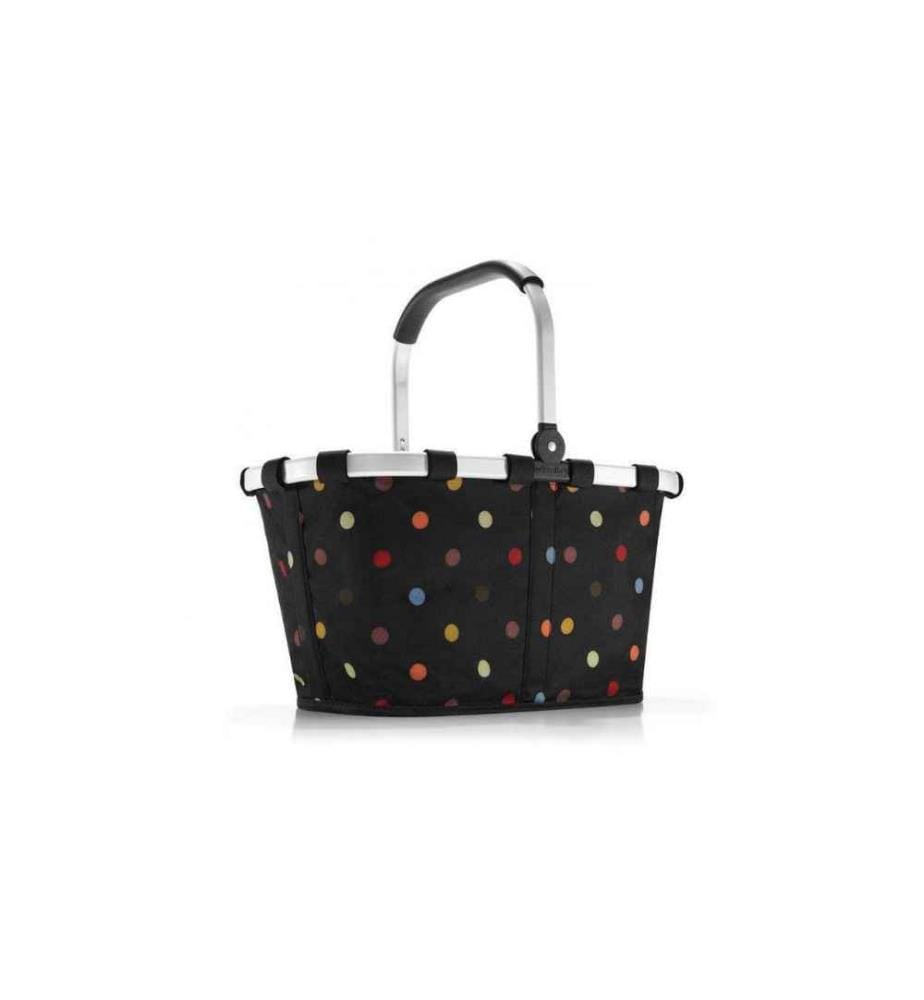 REISENTHEL - Panier Carrybag Dots Noir/Multicolore