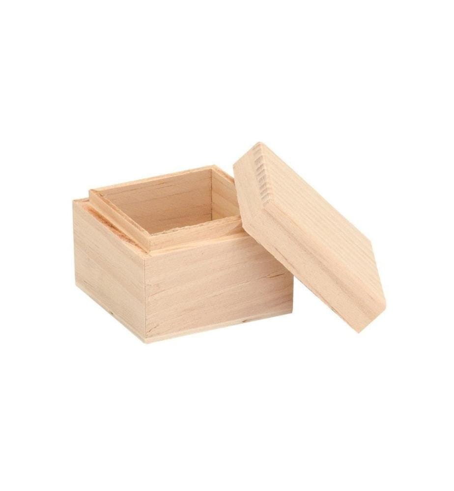 GLOREX - Article en bois Box, quadratisch