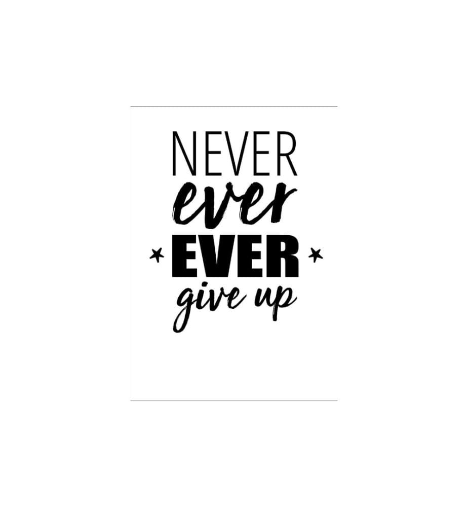 GLOREX - Carte à motif Ruban d'amitié Never give up