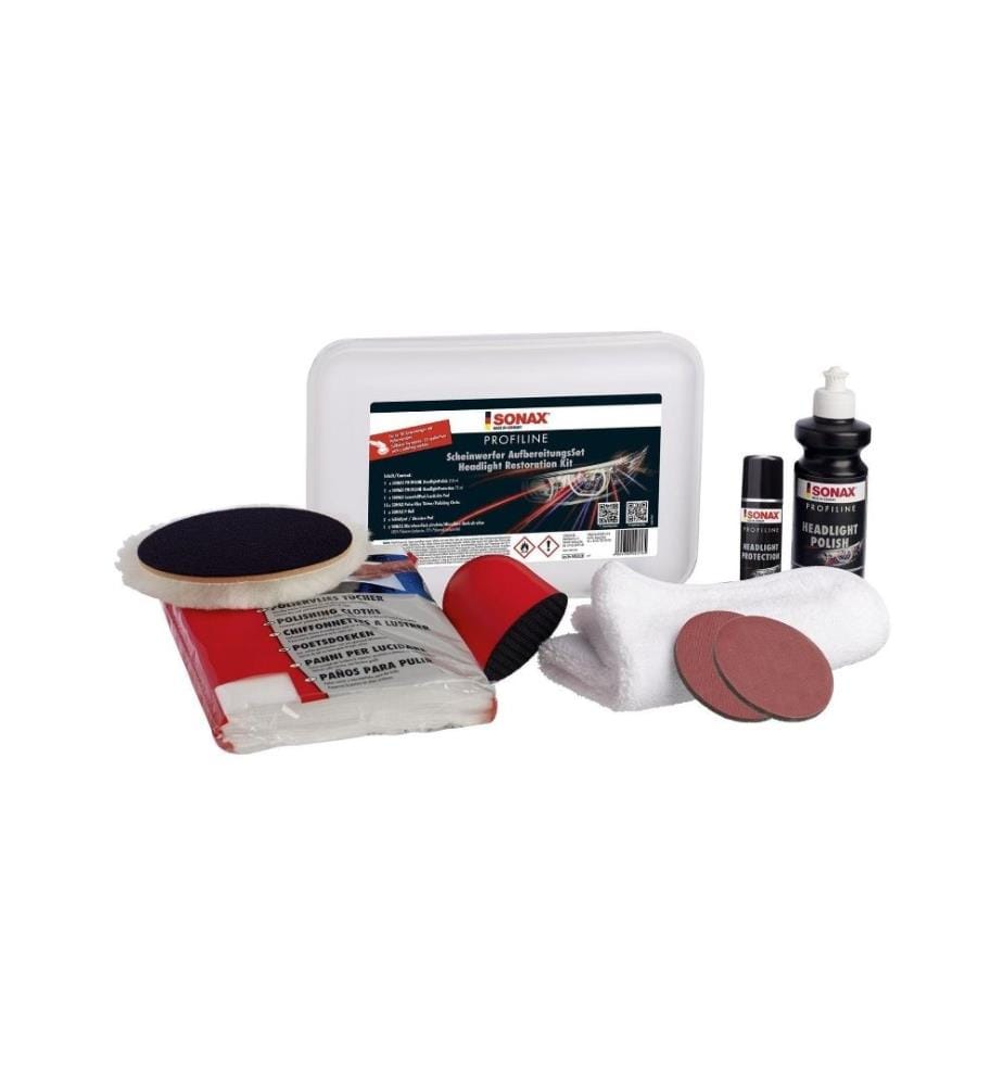 SONAX - Profiline Kit de préparation des phares, 325 ml