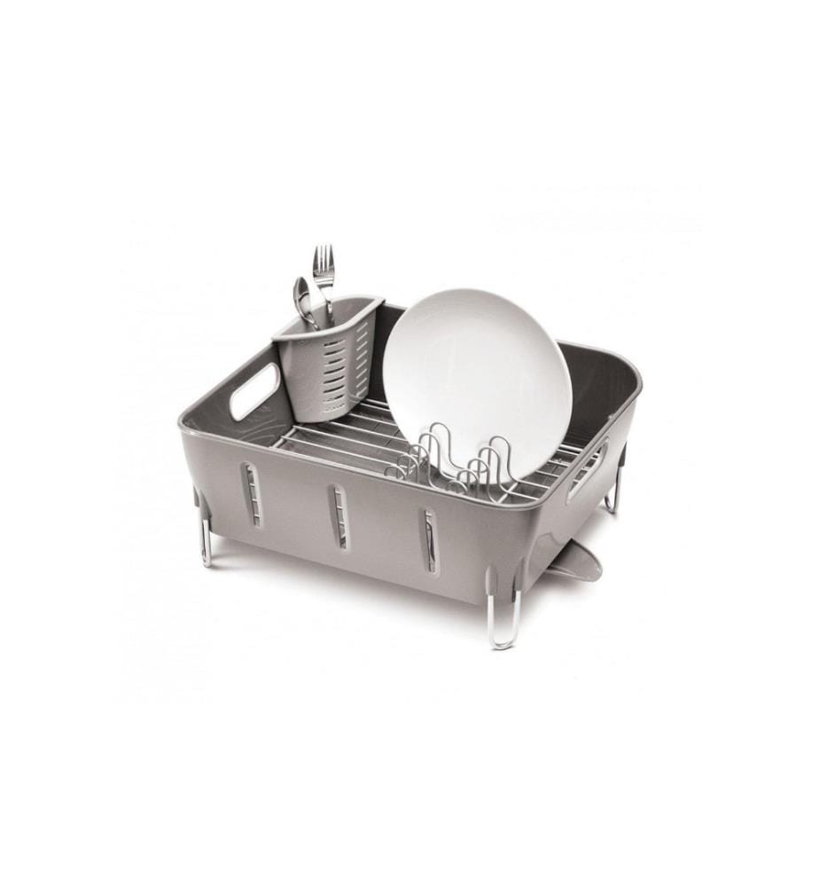 SIMPLEHUMAN - Égouttoir gris compact