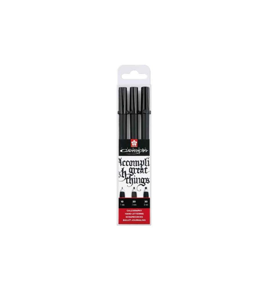 SAKURA - Fineliner Pigma 1 mm; 2 mm; 3 mm, Noir