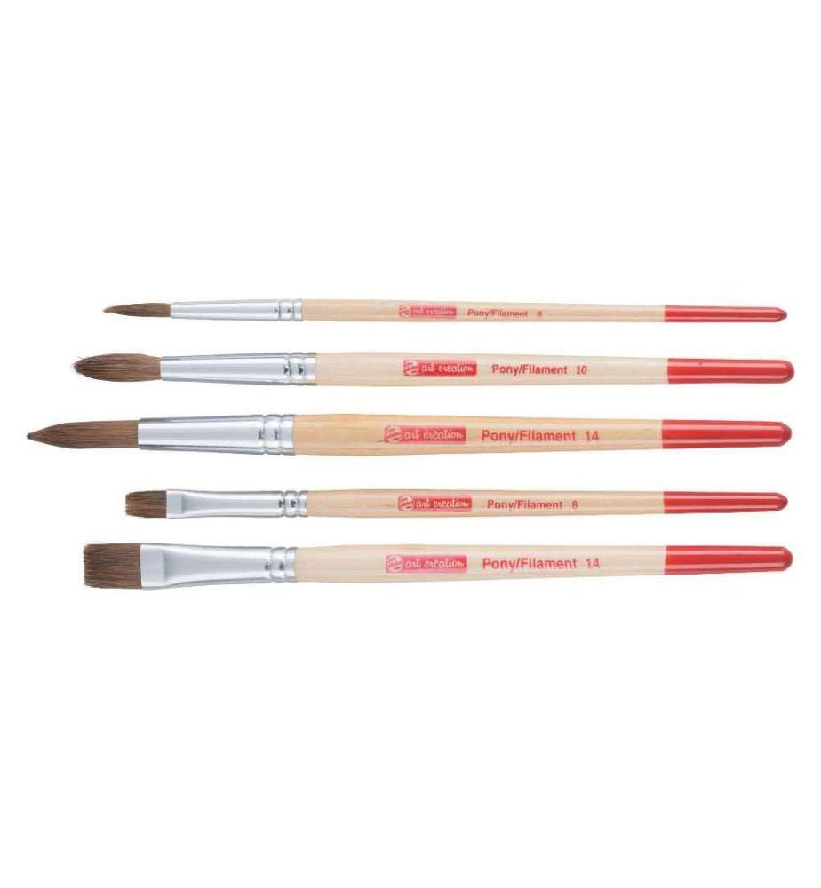 TALENS - Pinceau d'aquarelle 5 pièces