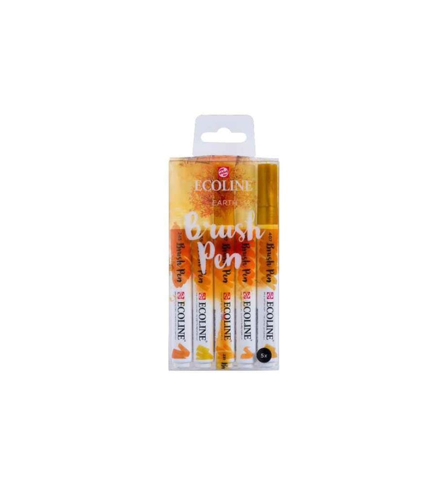 TALENS - Feutres de coloriage Ecoline Jeu de 5, terre
