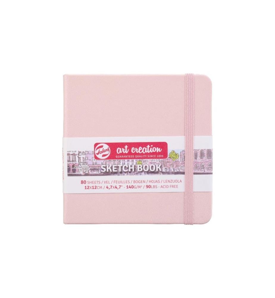 TALENS - Cahier à colorier 12 x 12 cm Rose pastel