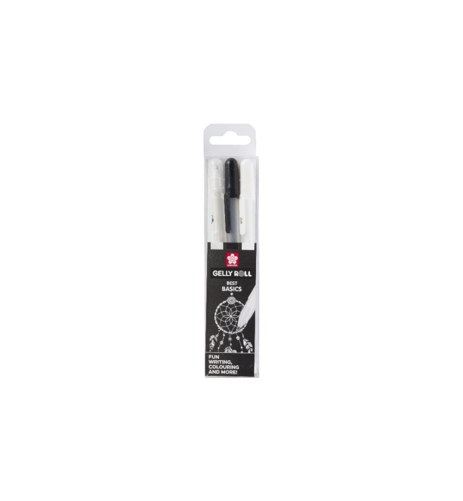 SAKURA - Stylo à encre gel Gelly Roll Basic Sparkle ensemble de 3