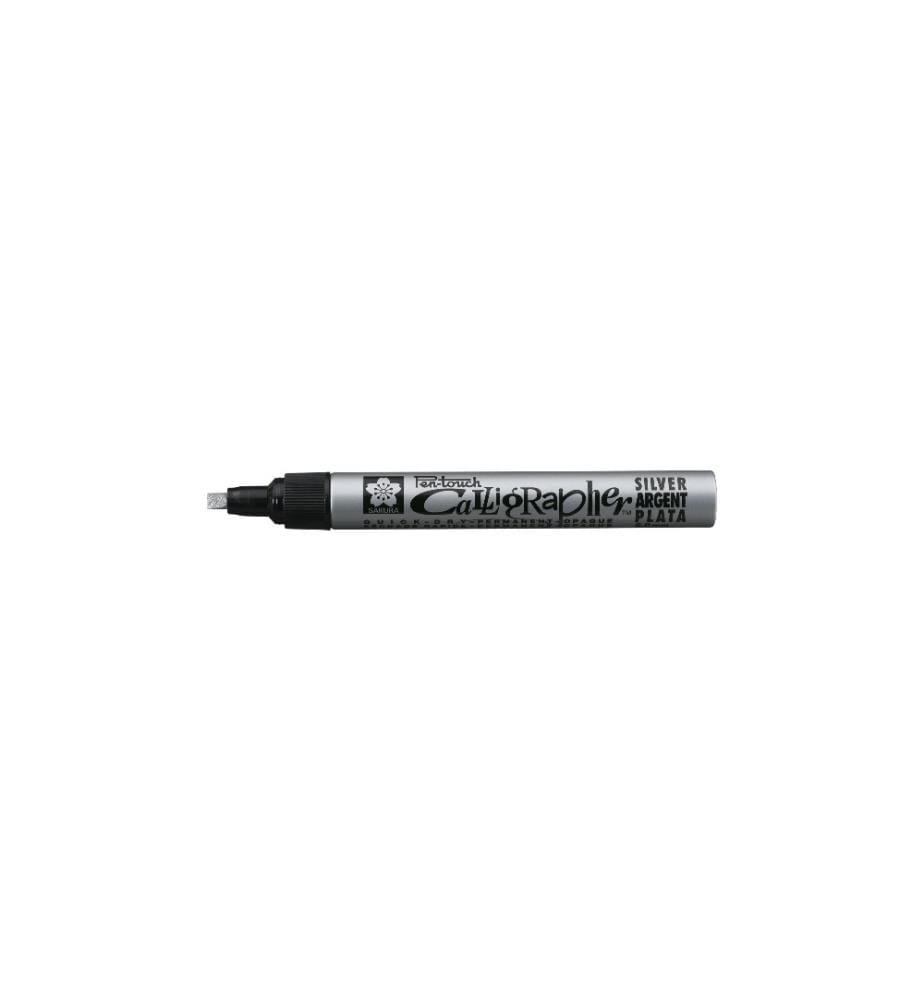 SAKURA - Marqueurs de calligraphie 5.0 mm M, Argenté