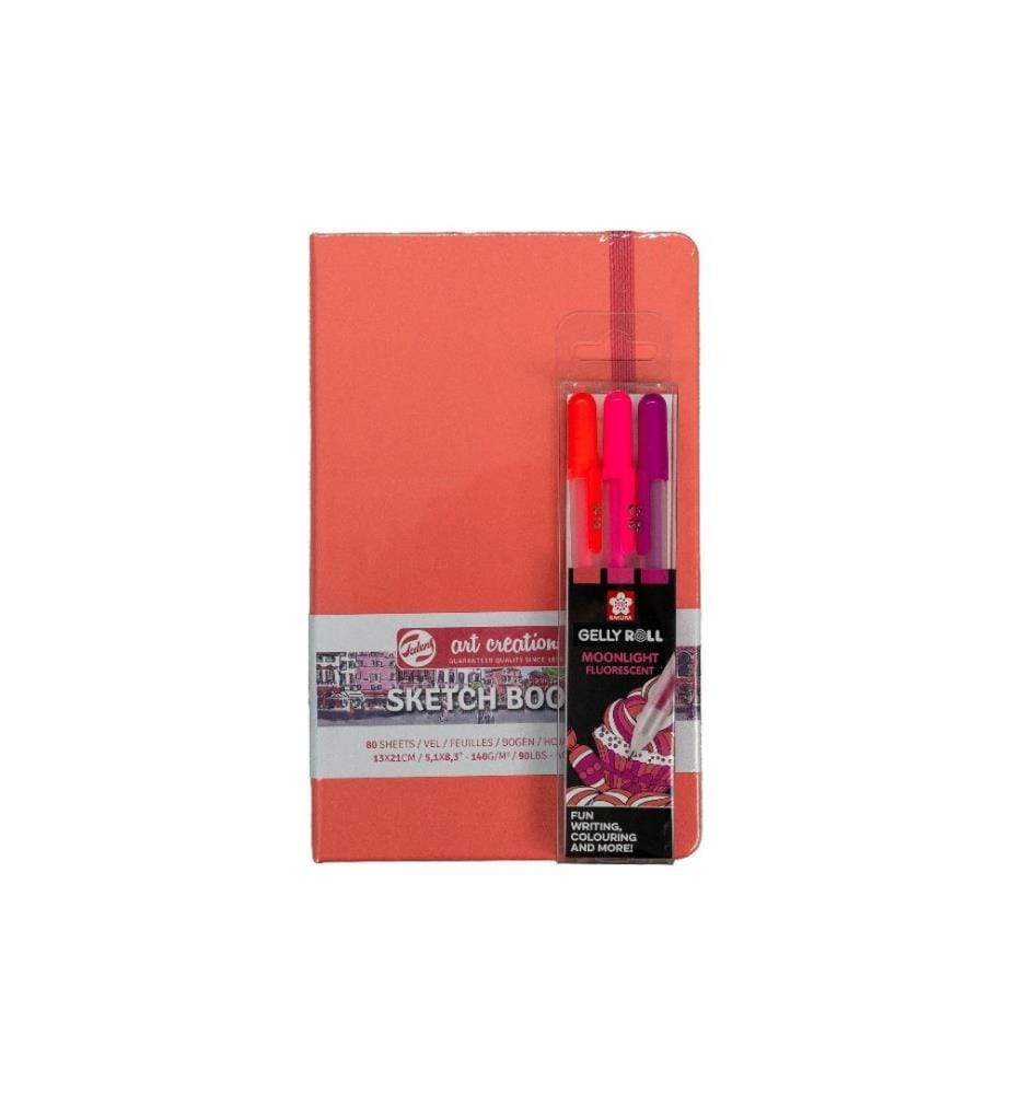 TALENS - Carnet de dessin Set Red Obsession 13 x 21 cm