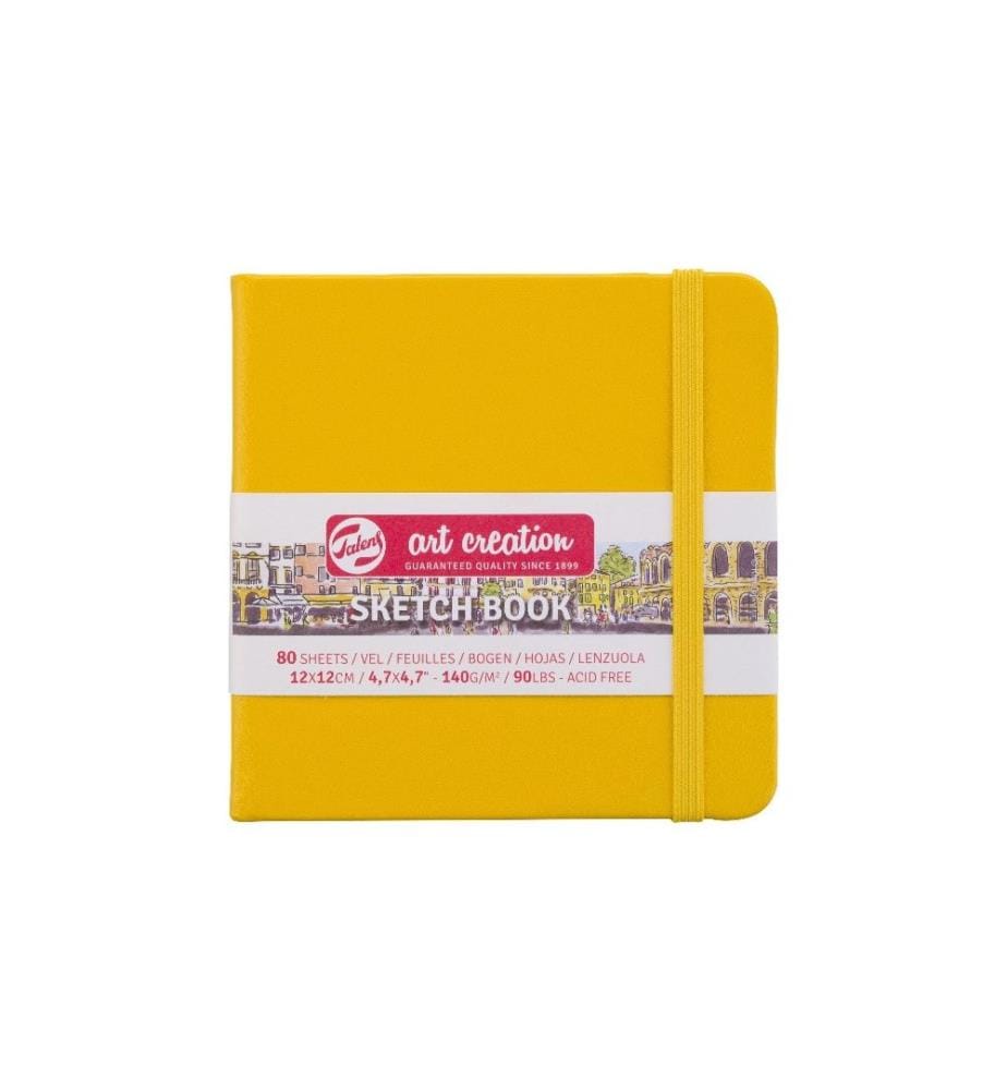 TALENS - Cahier à colorier 12 x 12 cm Jaune d'or