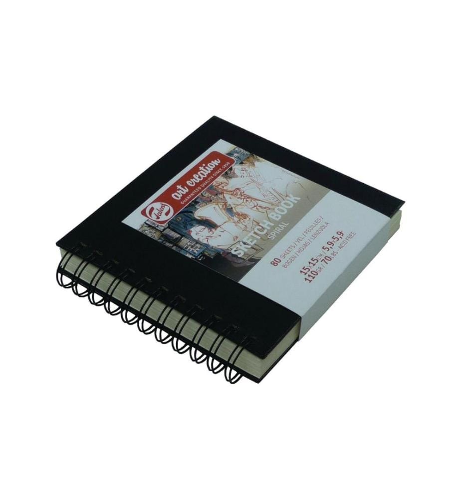 TALENS - Carnet de dessin 15 x 15 cm Noir
