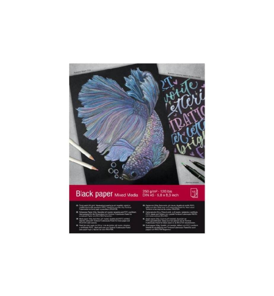 TOMBOW - Carnet de dessin Black Paper A5