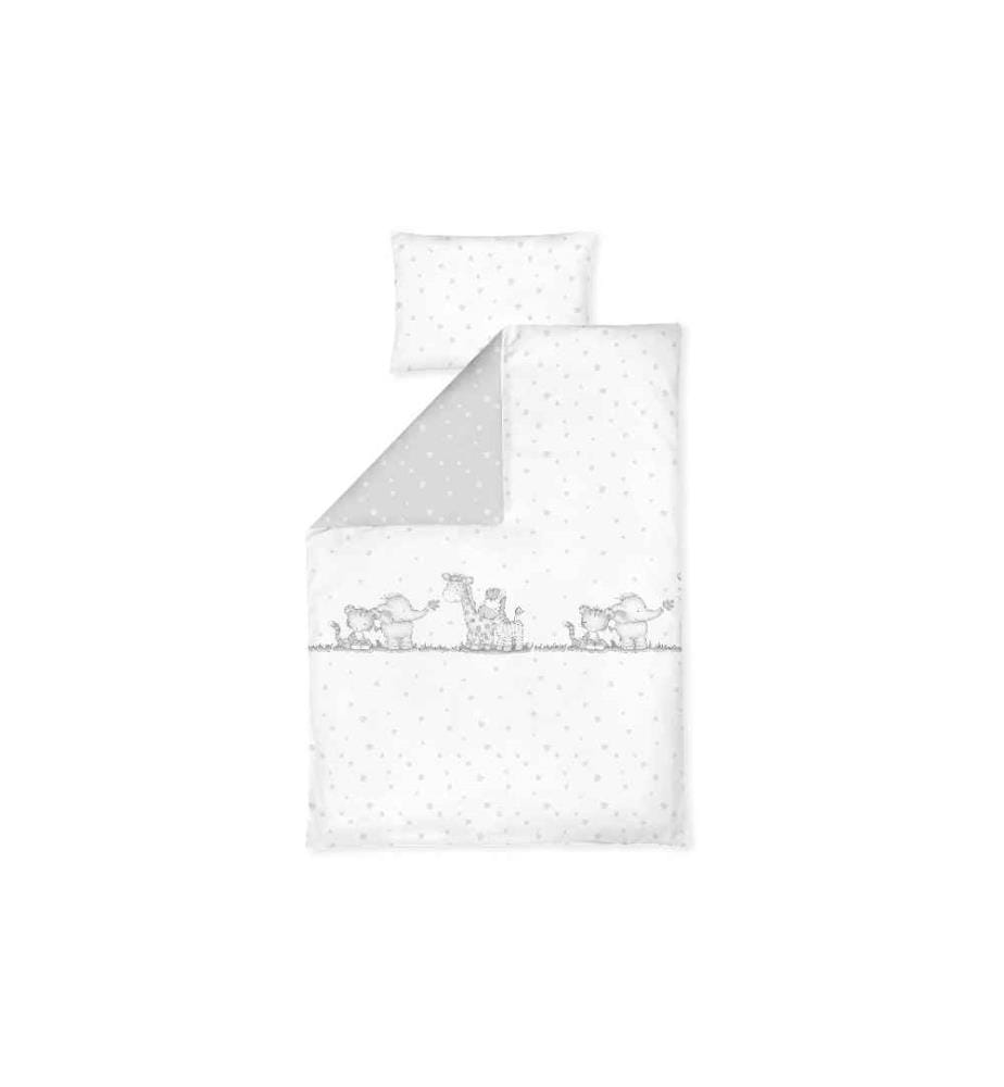 JULIUS ZÖLLNER - Linge de lit pour enfants Le gang de la jungle 100x135 cm + 40x60 cm