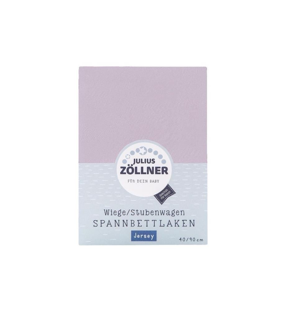 JULIUS ZÖLLNER - Drap de lin Jersey lilas 90 x 40 cm